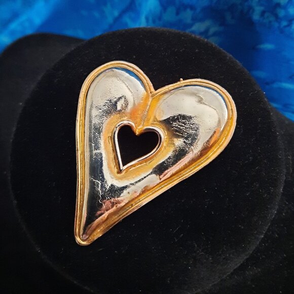 Vintage Heart Brooch - Picture 1 of 3
